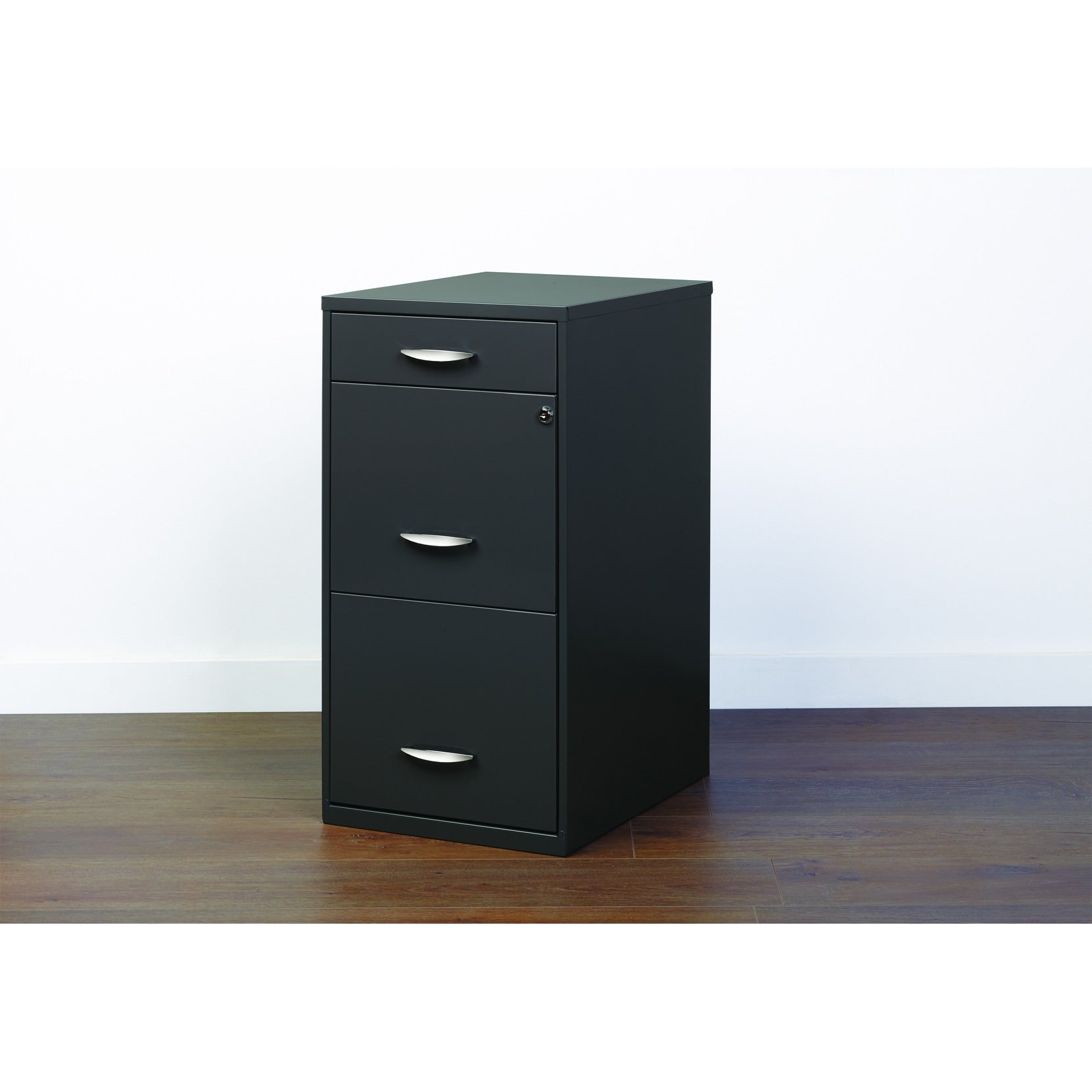 Porch Den Pratt 3 Drawer Charcoal File Cabinet