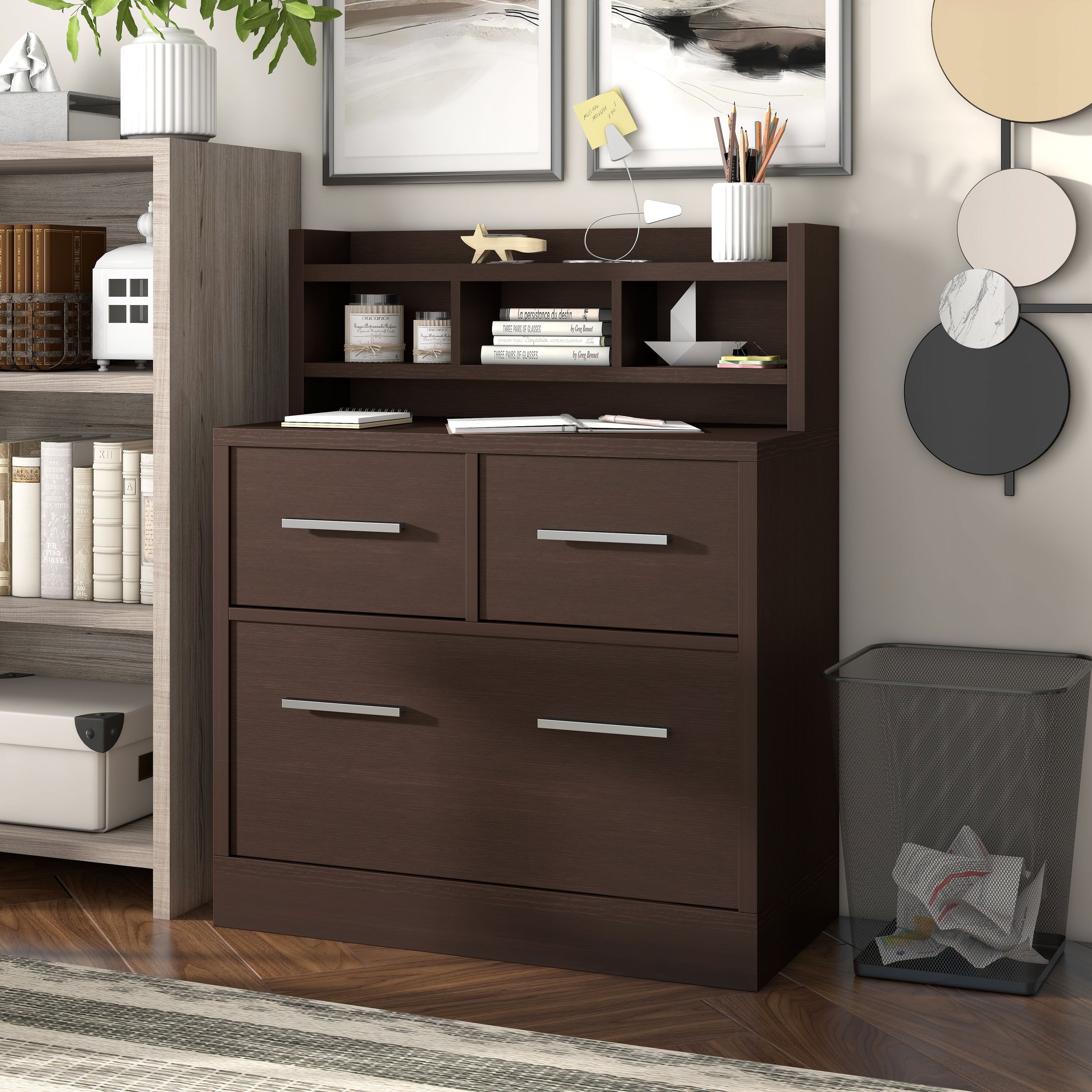 Porch Den Greene File Cabinet Work Station