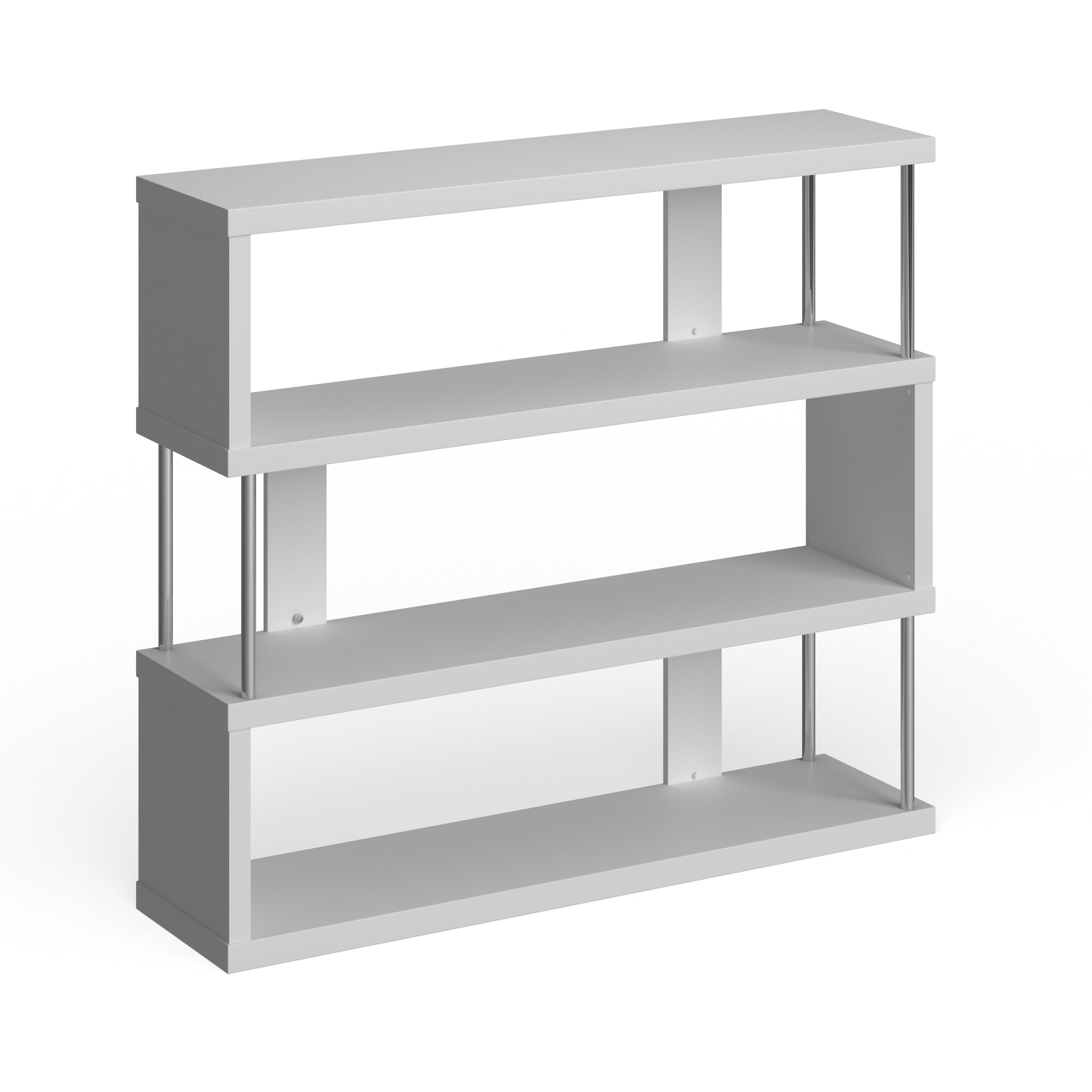 Porch Den Sunrise Alternating 3 Tier Modern Shelf