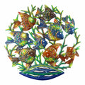 Porch Den Hand Painted School Of Fish Recycled Metal Wall Art Haiti