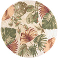 Porch Den Brookridge Beige Palm Leaves Area Rug