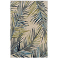 Porch Den Celebrity Ivory Palm Leaf Area Rug