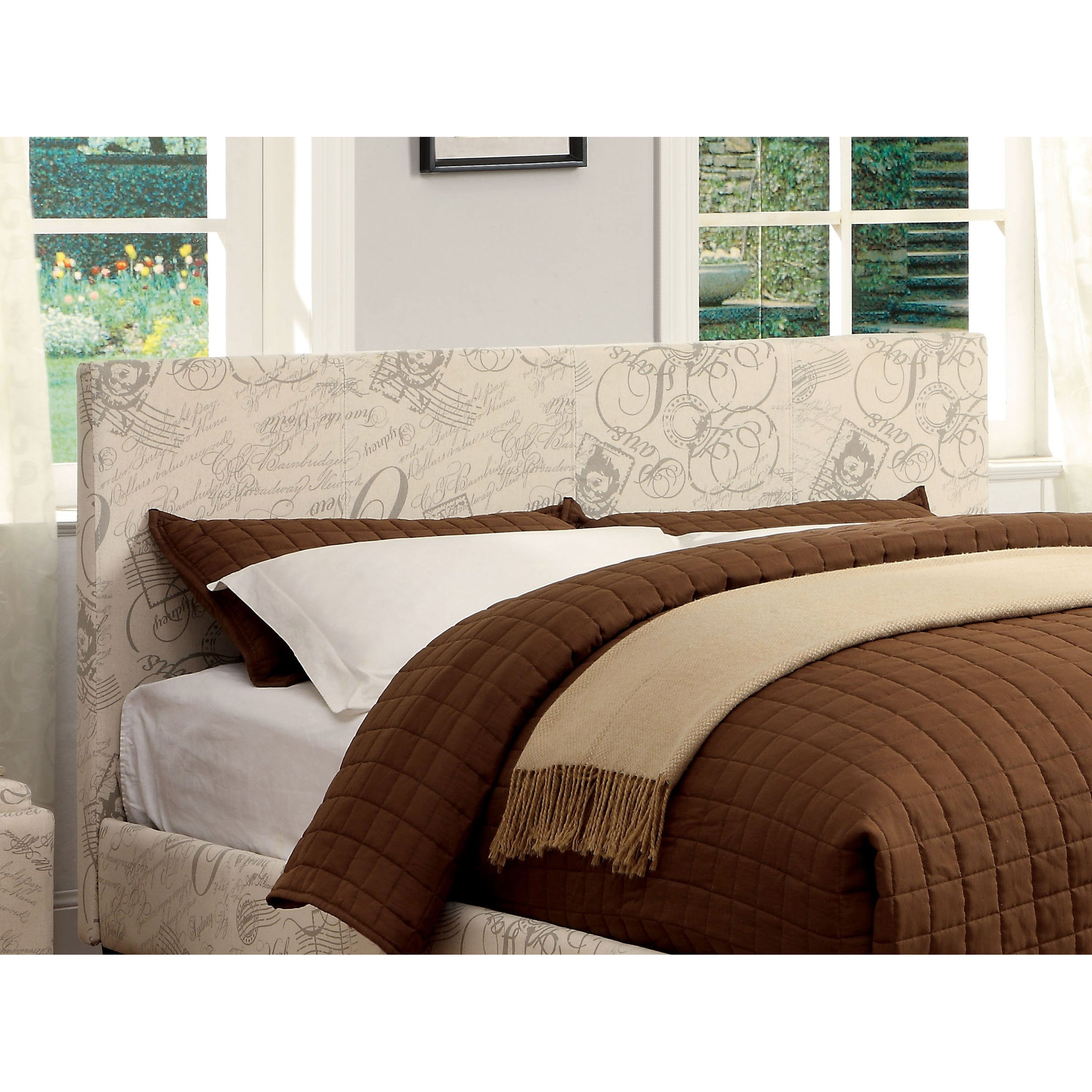 Porch Den Harman Adjustable Upholstered Conversion Headboard
