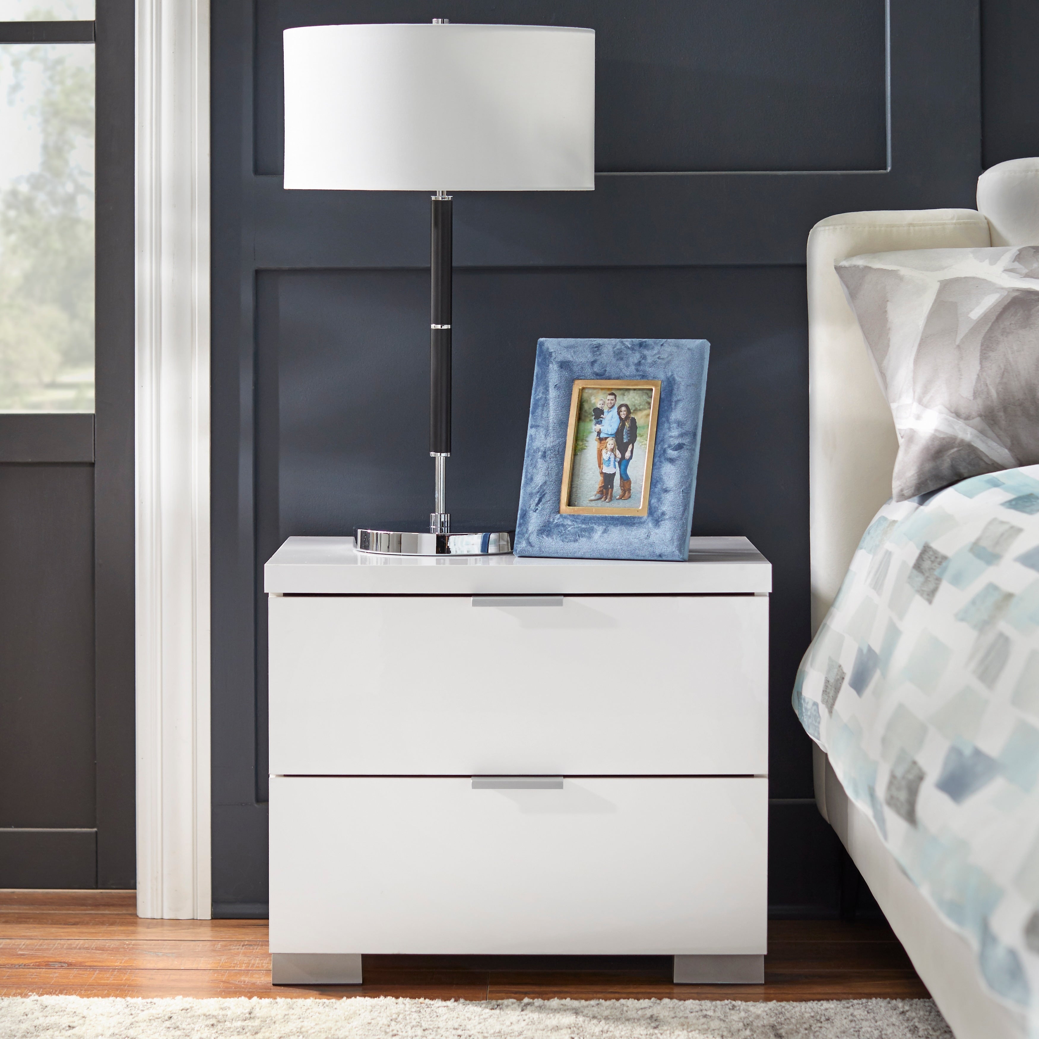Porch Den Jefferson High Gloss Nightstand