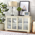 Porch Den Jefferson Glass Sliding Door Stackable Cabinet