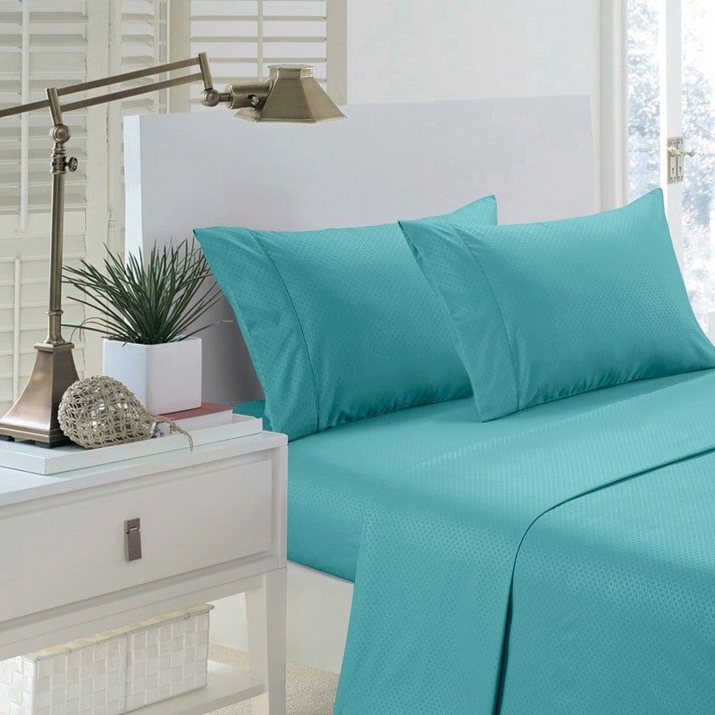 Porch Den Jenshire Greek Key Embossed Sheet Set