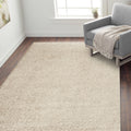 Porch Den Marigny Kerlerec Solid Light Grey Indoor Shag Area Rug 53 X 73