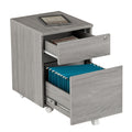 Porch Den Kinnear Office Rolling Two Drawer Storage And File Cabinet With Lock
