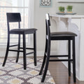 Porch Den Aldersey Black Stationary Bar Stool