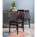 Porch Den Aldersey Espresso Folding Chair Set Of 2