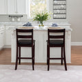Porch Den Mcgrath Espresso Wood Counter Stool