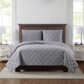 Porch Den Mckinney Diamond Puff Quilt Set