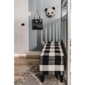 Porch Den Minna Large Decorative Storage Bench Black Plaid