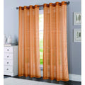Porch Den Modena Box Voile 90 Inch Grommet Curtain Panel