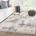 Jaeden Abstract Ivory Light Gray Area Rug