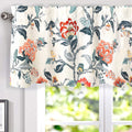 Porch Den Navarre Botanical Print Lined Window Curtain Valance