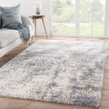 Broughton Abstract Gray Blue Area Rug