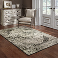 Porch Den Patricia Distressed Grey Medallion Area Rug