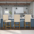 Porch Den Robin Deep Navy Nailhead Counter Stool