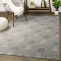 Porch Den Schoeler Striped Scale Pattern Contemporary Area Rug