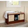 Cubeicals 3 Cube Storage Bench With Tan Cushion