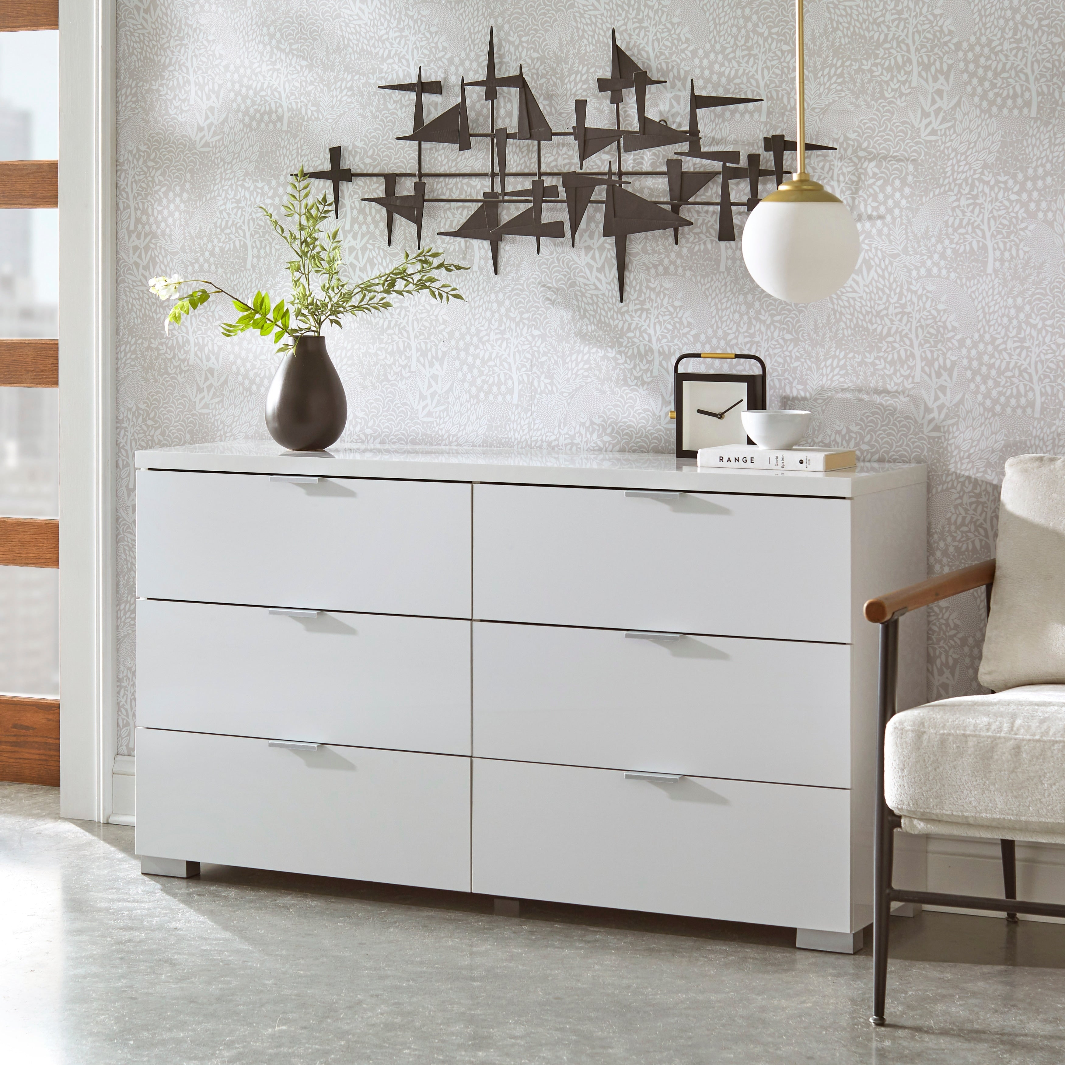 Porch Den Summerfest High Gloss 6 Drawer Chest