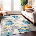 Porch Den Tanoak Distressed Abstract Pattern Area Rug