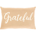 Porch Den Vernonia Linen Grateful Lumbar Throw Pillow