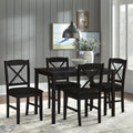 Porch Den Wisconsin Black 5 Piece Crossback Dining Set