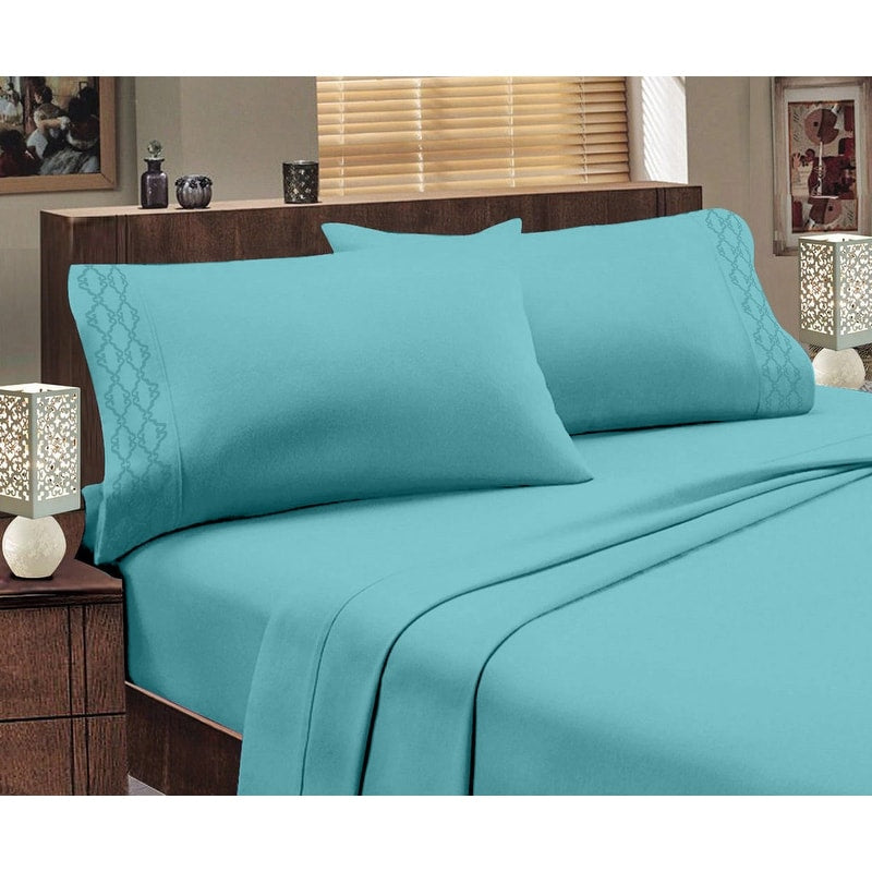 Porch Den Wolsborn Embossed Pleated Sheet Set