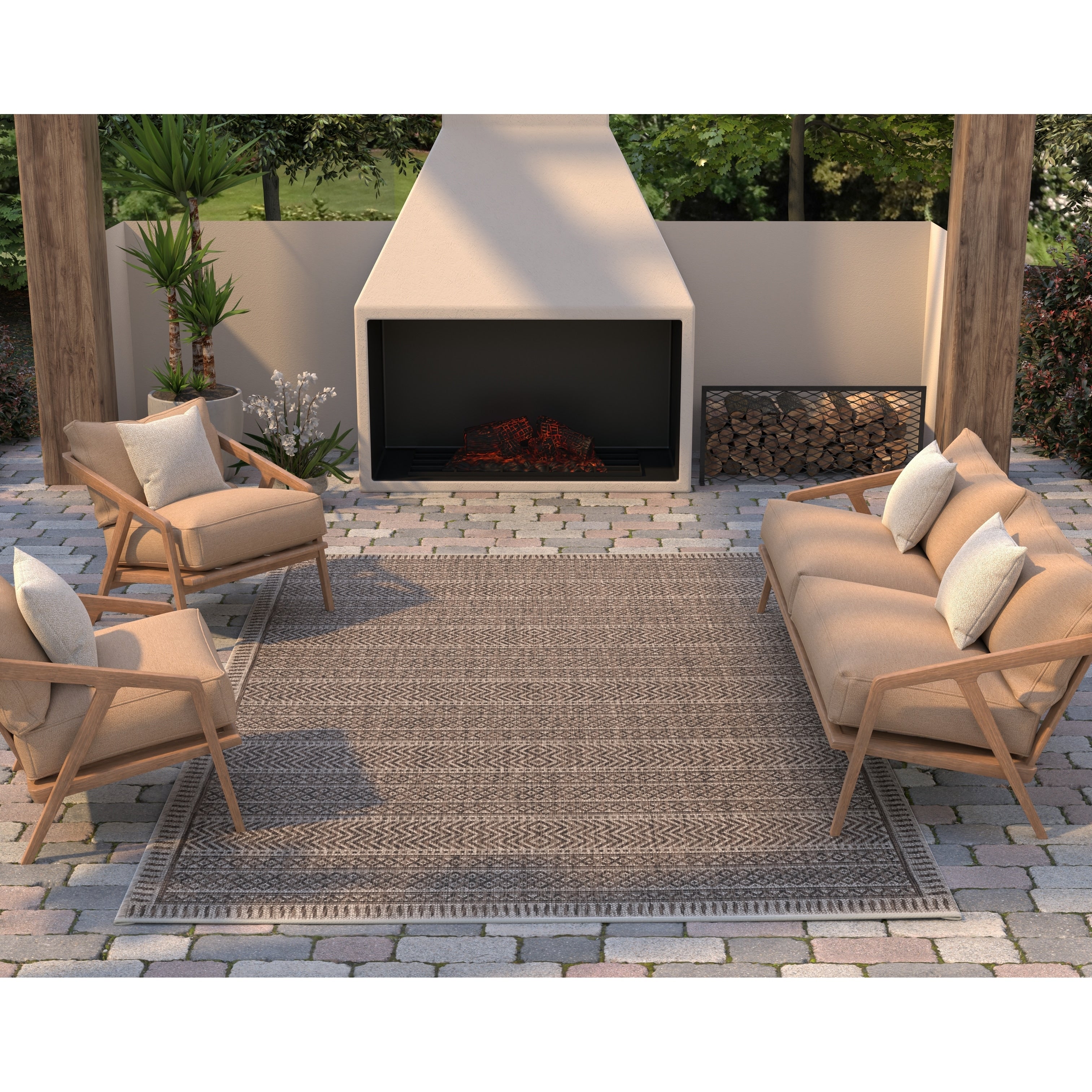 Provo Mocha Izteca Area Rug