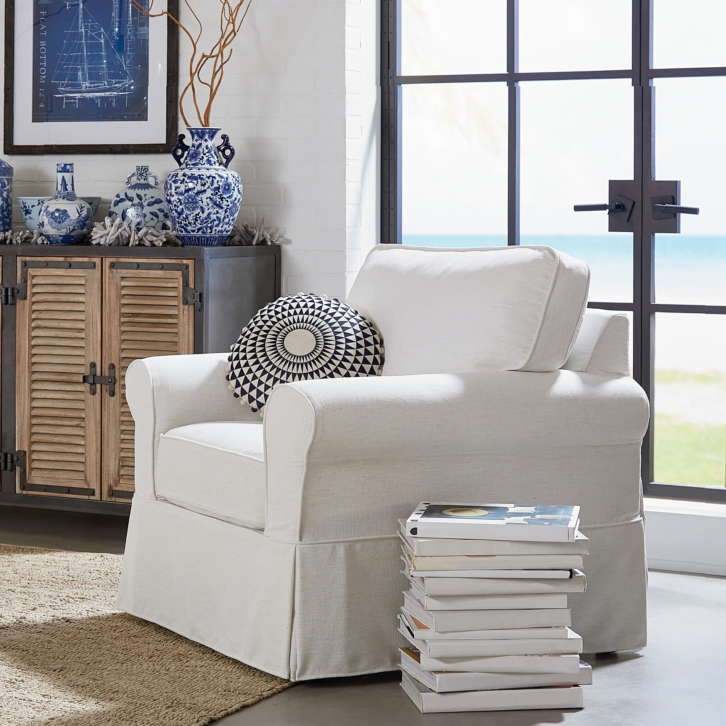 Porch Den Zuni Arm Chair With Removable Slip Cover