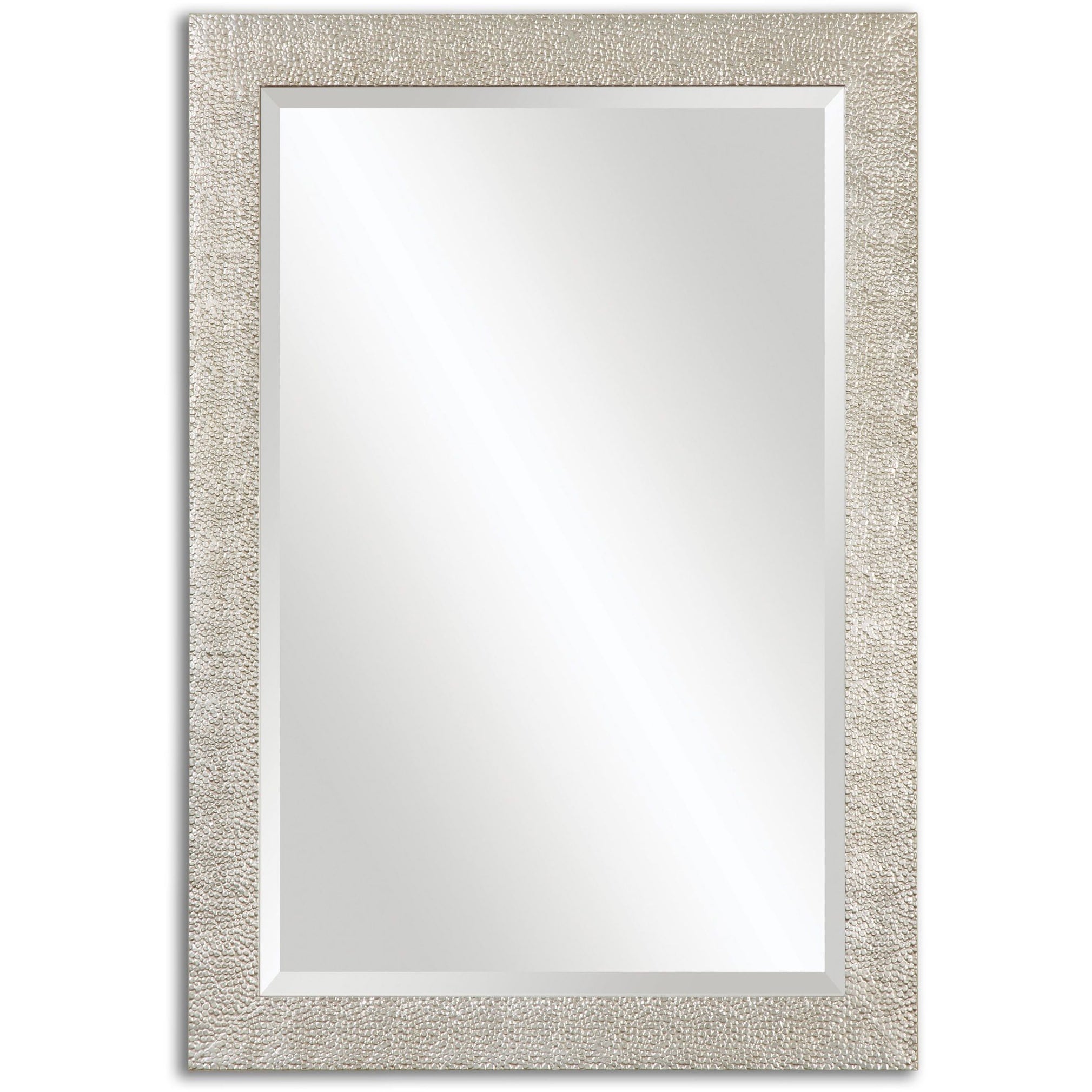 Uttermost Porcius Antiqued Silver Bevelled Mirror Antique Silver 29X41X0.75
