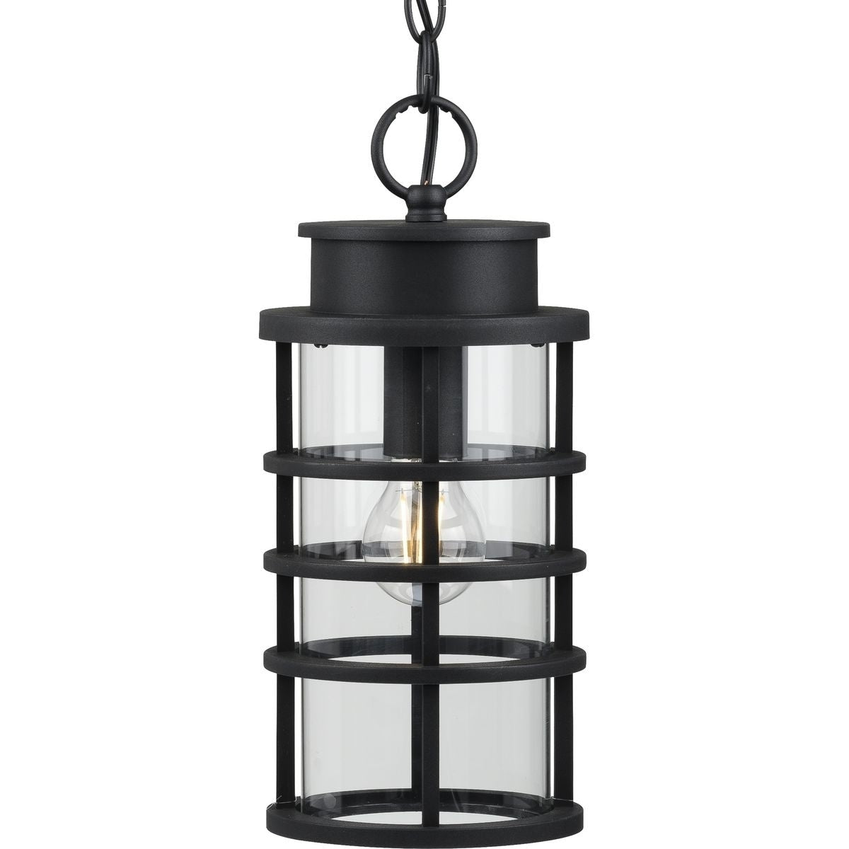 Port Royal Collection Black One Light Hanging Lantern 18.72 X 8.97 X 8.97