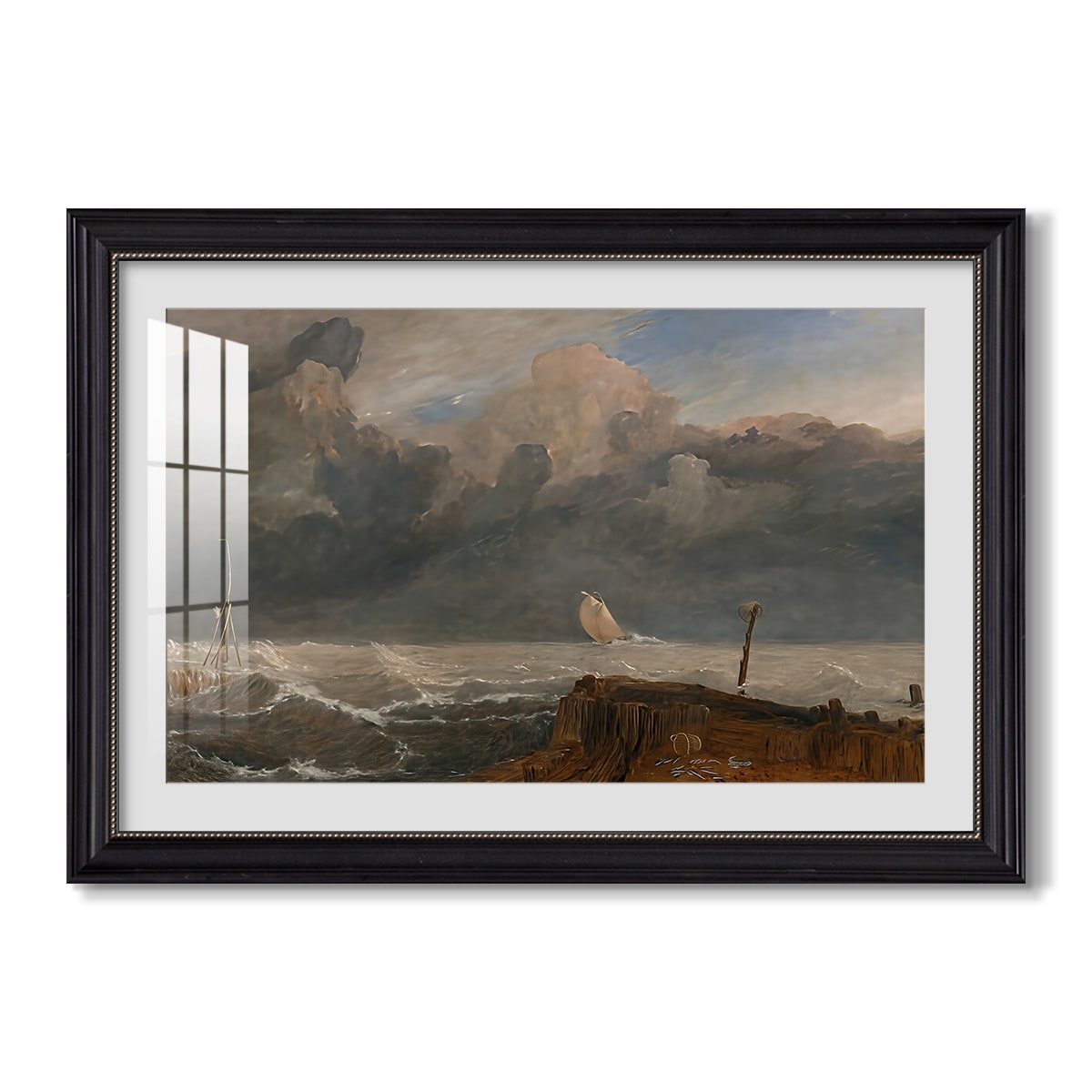 Port Ruysdael 1827 Jmw Turner Custom Framed Print