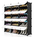 Portable 48 Pair Shoe Rack Organizer Tower Shelf Storage Cabinet Stand Expandable For Heels Boots Slippers