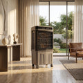 Portable Evaporative Air Cooler With 9.5 Gallon Water Tank 4 Ice Packs Remote Control 3 Speeds 34.2 H