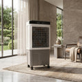 Portable Evaporative Air Cooler With Remote Control 9.5 Gallon Water Tank 4 Ice Packs 3 Speed Swamp Cooler Fan 34.2 H