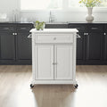 Portable Granite Top Kitchen Cart 31 W X 18 D X 35.5 H