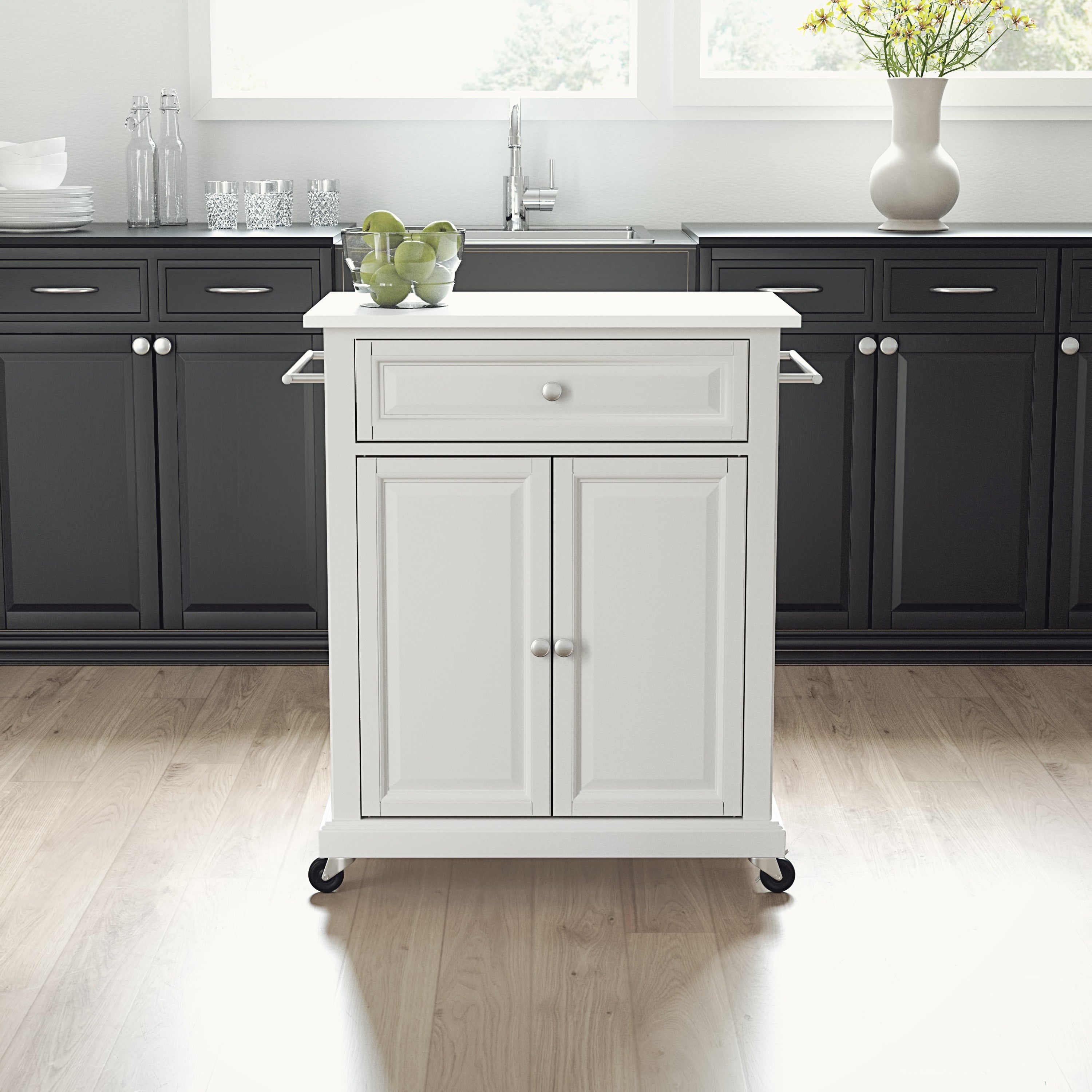 Portable Granite Top Kitchen Cart 31 W X 18 D X 35.5 H