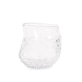 Portage Ice Clear Abstract Glass Vase Short