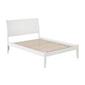 Portland White Full Size Open Foot Platform Bed