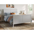 Portland Full Traditional Bed With Matching Foot Board In White