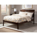 Portland King Platform Bed With Open Foot Board In Walnut