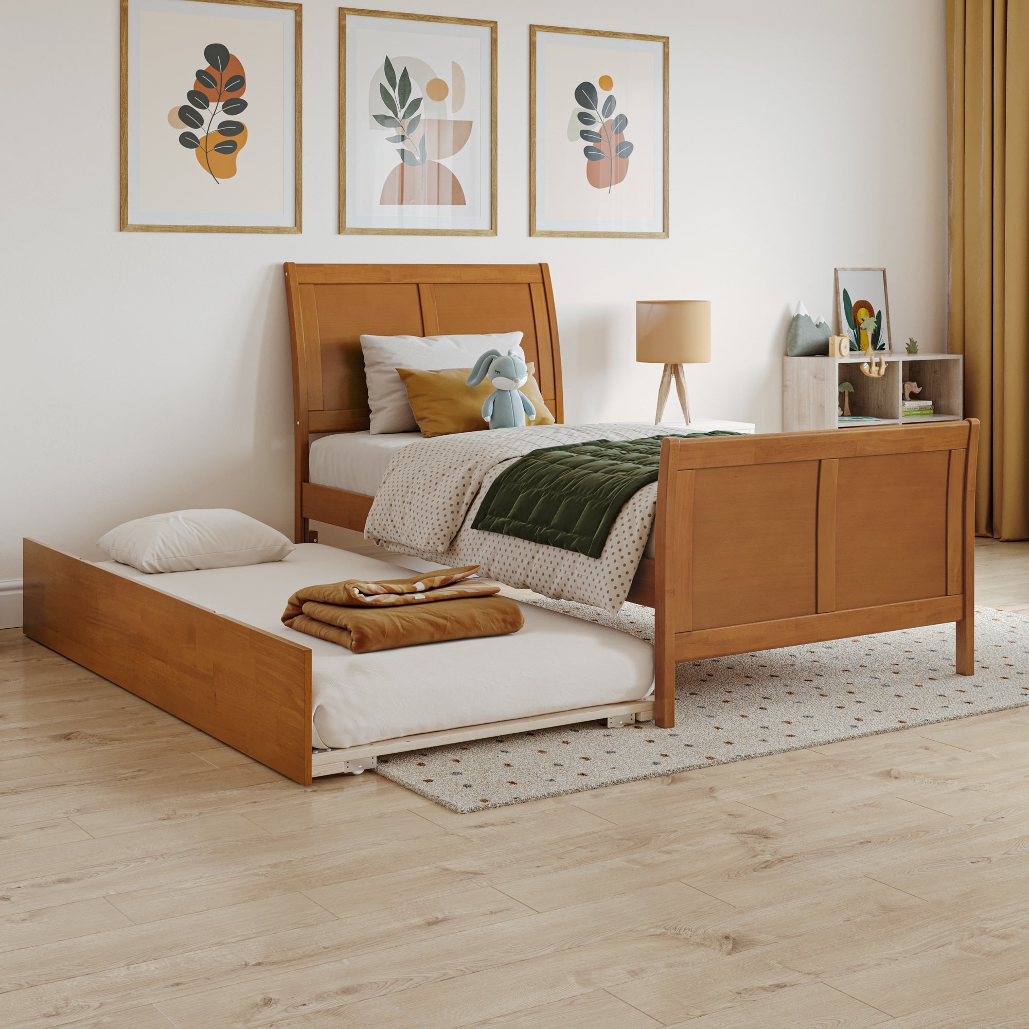 Portland Bed With Matching Footboard And Twin Extra Long Trundle