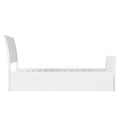 Portland Twin Xl Platform Bed With Matching Foot Board With 2 Urban Bed Drawers In White