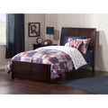 Portland Twin Xl Traditional Bed With Matching Foot Board In Espresso