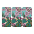 Portmeirion Botanic Garden Flora Fauna Coasters Set Of 6 Multicolor