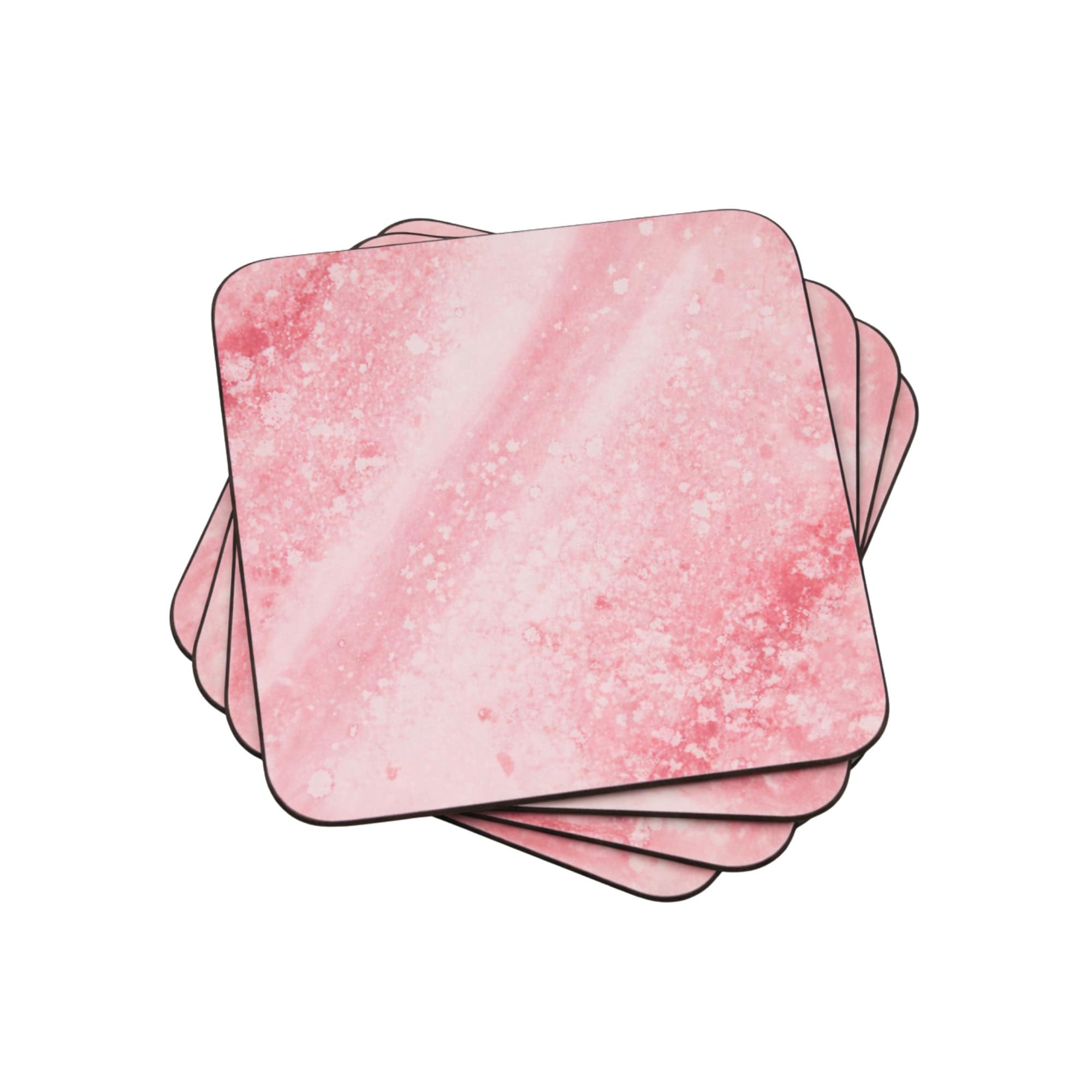 Portmeirion Minerals Rose Quartz Coasters Set Of 6 Pink