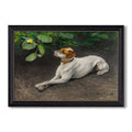 Portrait Of A Dog 1891 Bruno Liljefors Custom Framed Canvas